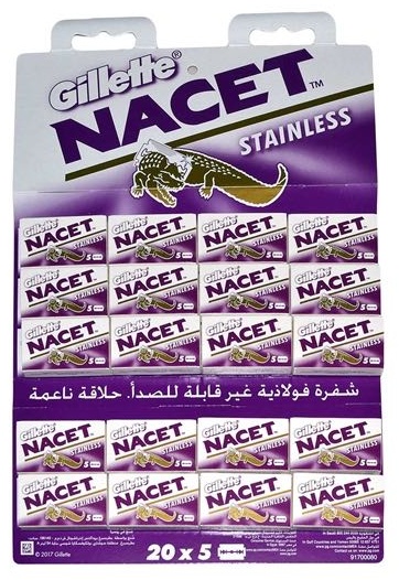 Gillette Nacet лезвие классическое 5 шт