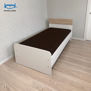 Кровать Kereuet mebel Dendicom односпальная, 90x200 см (с матрасом, без подъёмного механизма) белый