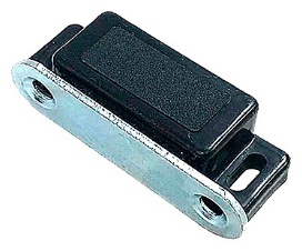 Магнит 17603369_1760, 4 шт, металл, пластик, черный