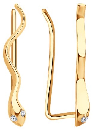 Кафф ZLATA Z0200497 вес 1.21 г золото, фианит