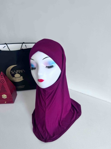 Хиджаб Muslima style размер универсальный, бордовый