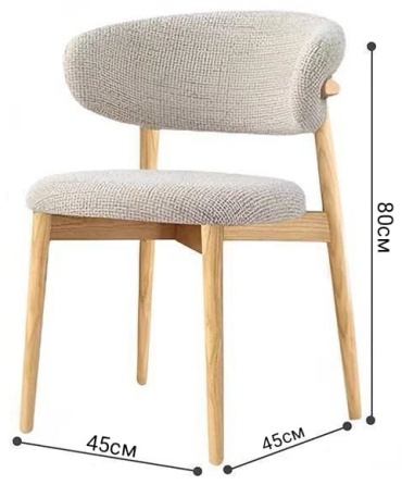 Стул Стул Oleandro, 80x45x45 см, серый 1 шт.