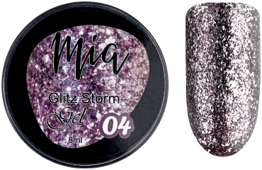 Mia гель для дизайна 04 Glitz Storm 8 мл