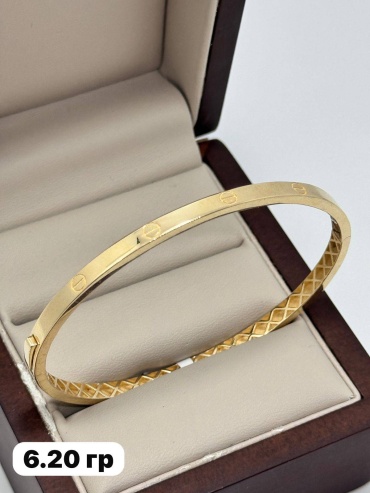 DARI GOLD 6464 длина 18 см, вес 6.2 г золото, плетение отсутствует
