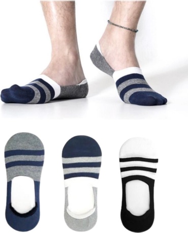 Следки Fashion 3 пары черный, серый, белый 40-47
