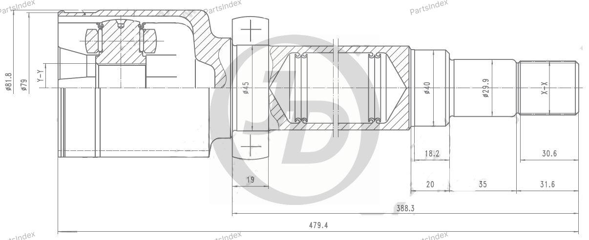 JD ШРУС JCN0174