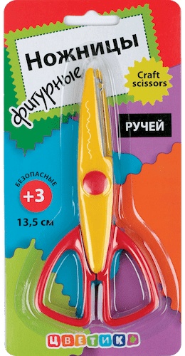 Ножницы фигурные ЦВЕТИК 5, мультиколор