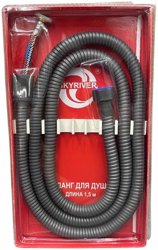 Шланг для душа Skyriver металлическая оплетка, 150 см, подключение 1/2x1/2