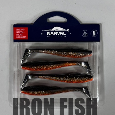 Мягкая приманка Narval Choppy Tail 4 шт 120 мм Black Prince -034