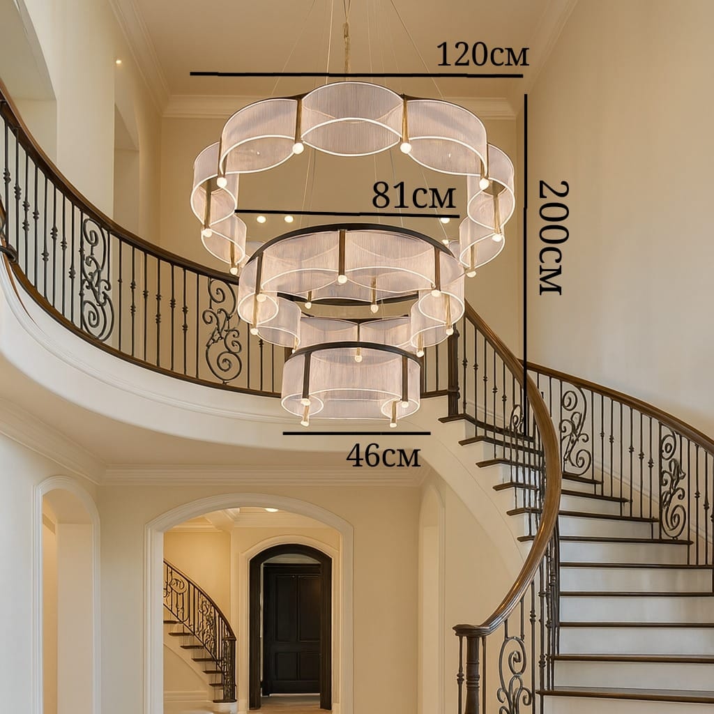 Люстра подвесная sat LED, кол-во ламп: 3 шт