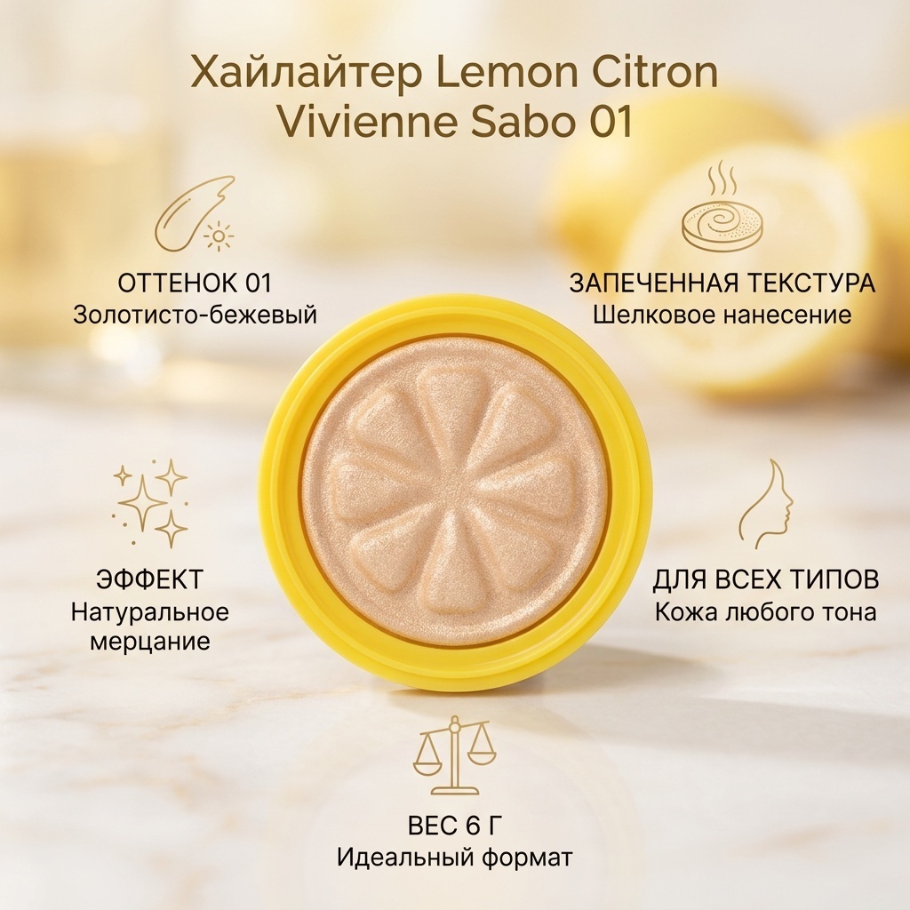 Vivienne Sabo Хайлайтер для лица Lemon Citron хайлайтер 01