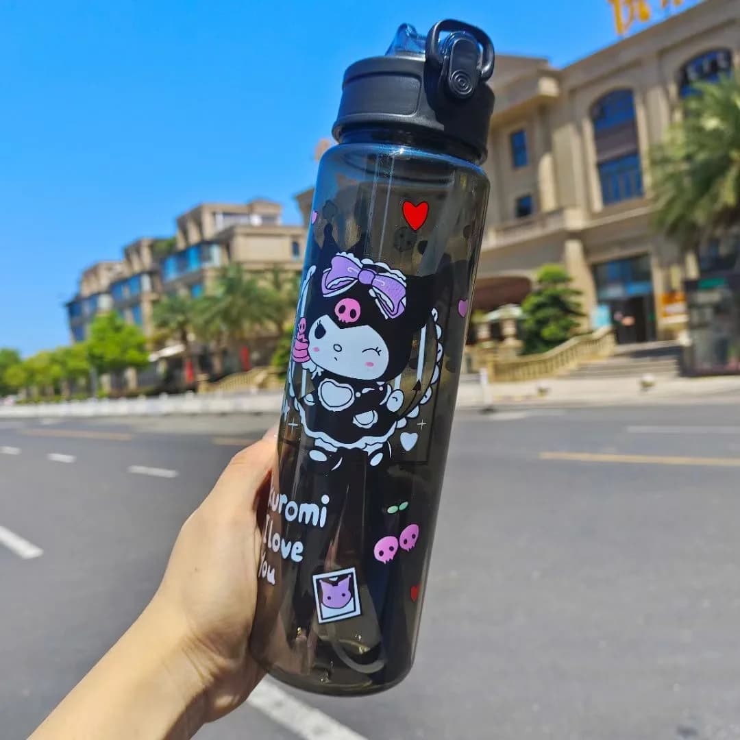 Бутылка Бутылка Kuromi Черный 0.65 л, пластик