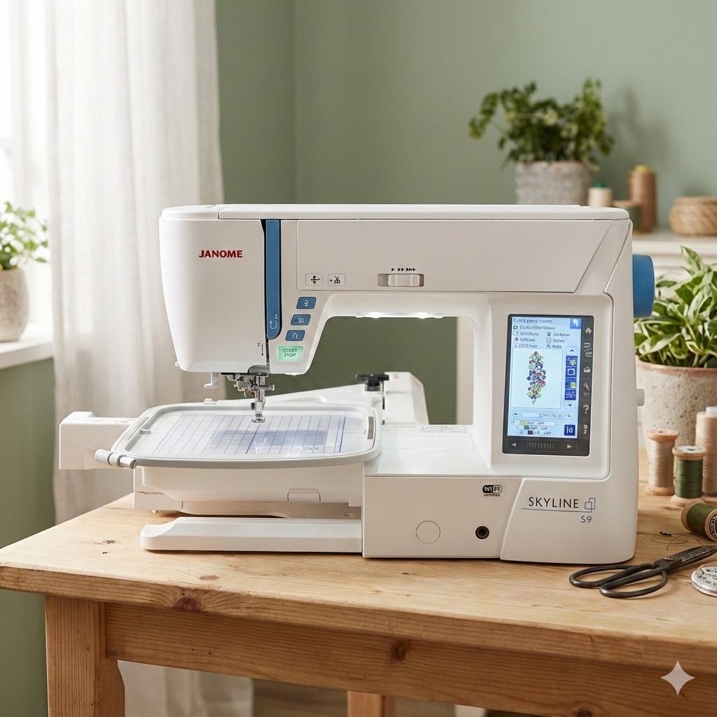 Швейная машина Janome Skyline S9 белый