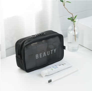 107beauty косметичка текстиль черный 15X10 см
