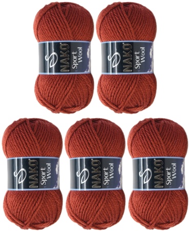 NAKO Sport Wool 4409 Терракотовый 4409 120 м 100 г
