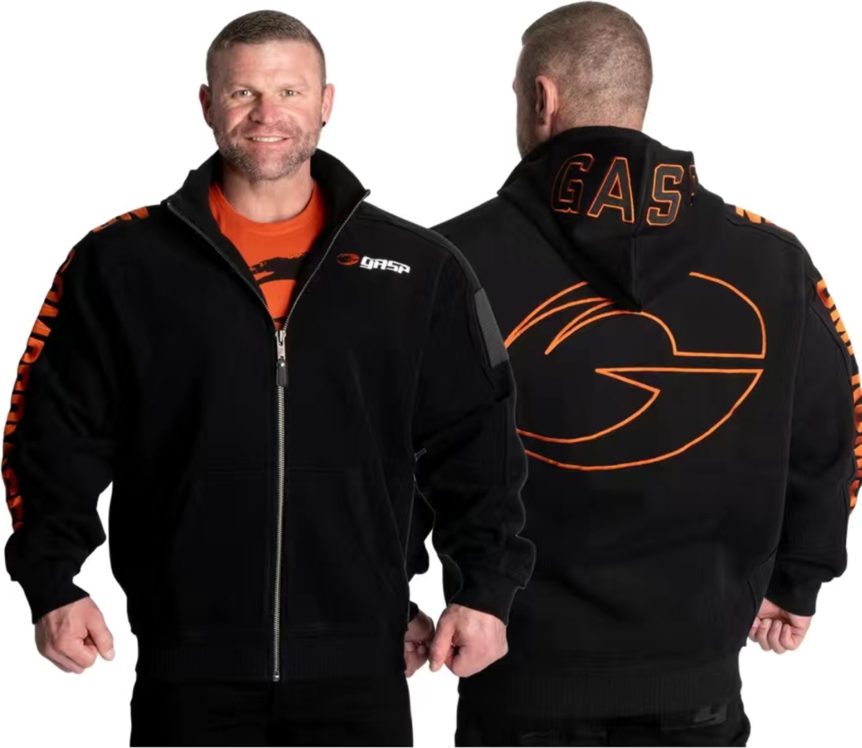Олимпийка Gasp черный, оранжевый