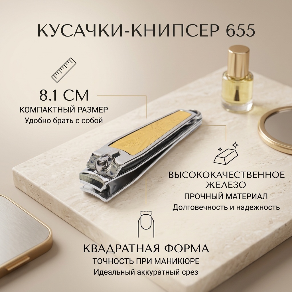 Кусачки-книпсер 8.1 см 1 шт