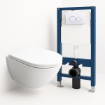 Crapper&amp;Co унитаз с инсталляцией Hans Q-The Classic White 7001, санфарфор