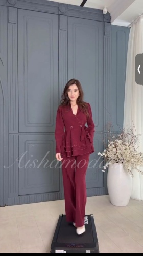 Костюм вечерний FASHION бордовый