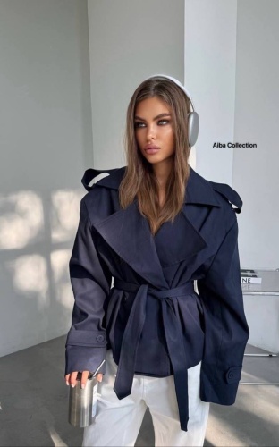 Тренчкот Aiba Collection темно-синий