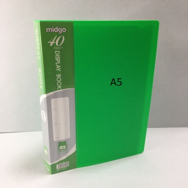 Папка Midgo Display book , А5 термосварка, мультиколор