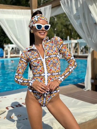 Купальник слитный Marmelad белый