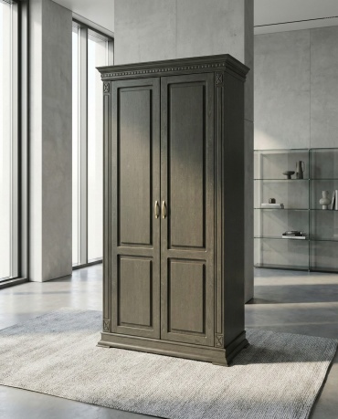 Распашной шкаф Пинскдрев Верди Классик, 114.8x226.6х63.7 см, темно-коричневый