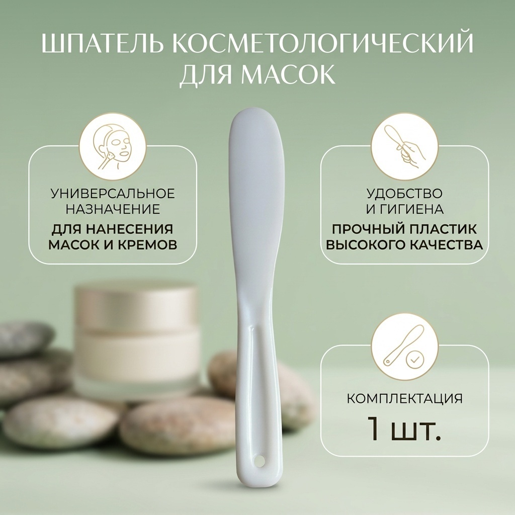 Шпатель пластиковый для нанесения масок