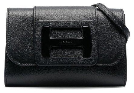 Сумка кросс-боди Hogan натуральная кожа черный