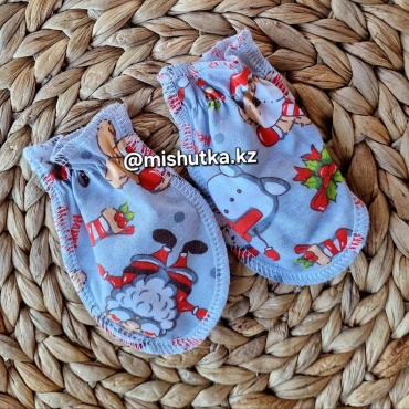 Антицарапки LeoRi KIDS Новогодние серый 56, 62