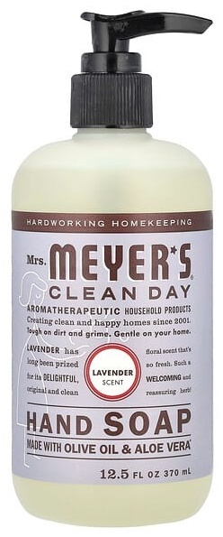 Жидкое мыло туалетное Mrs. Meyers Clean Day Мыло для рук, с ароматом лаванды 370 мл