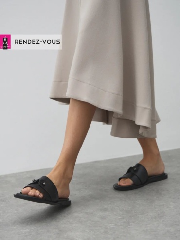 Шлепанцы Tendance черный
