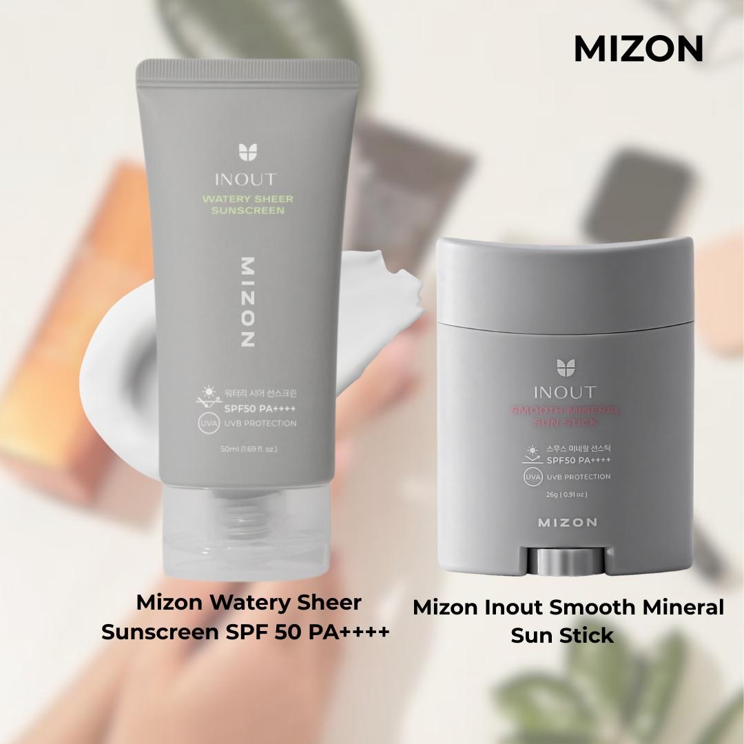 MIZON Солнечный дуэт Sheer набор уходовой косметики унисекс
