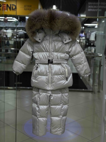Комбинезон с брюками бежевый