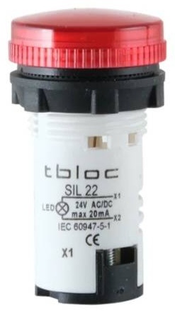 TBLOC SIL22-220 Сигнальная лампа LED 220B AC (красная 220(230) В красный