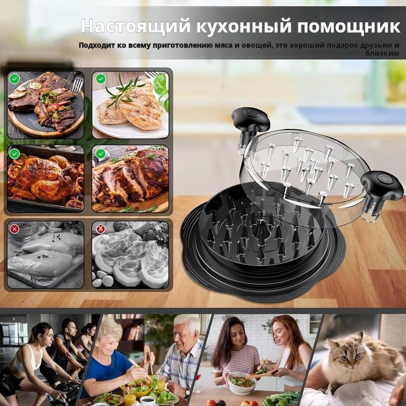 Мясорубка ручная LT-9901, пластик пищевой