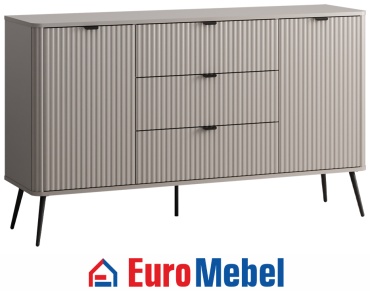 Комод Euromebel Рондо, 149.4x40x87.7 см, бежевый