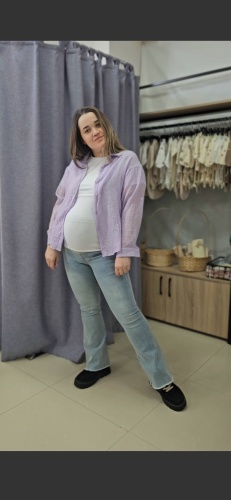 Джинсы клеш SweetMama голубой