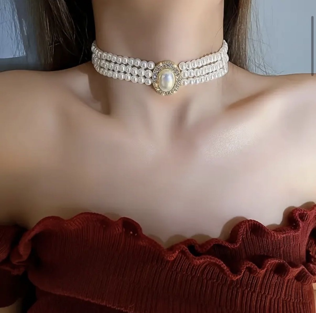 Stainless Steel длина 45 см бижутерный сплав, стразы