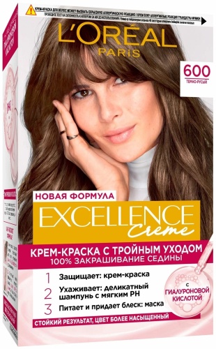 Loreal Paris Excellence Creme 600 темно-русый крем-краска 176 мл