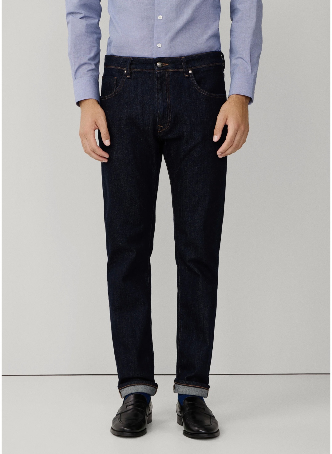 Джинсы прямые Hackett London синий