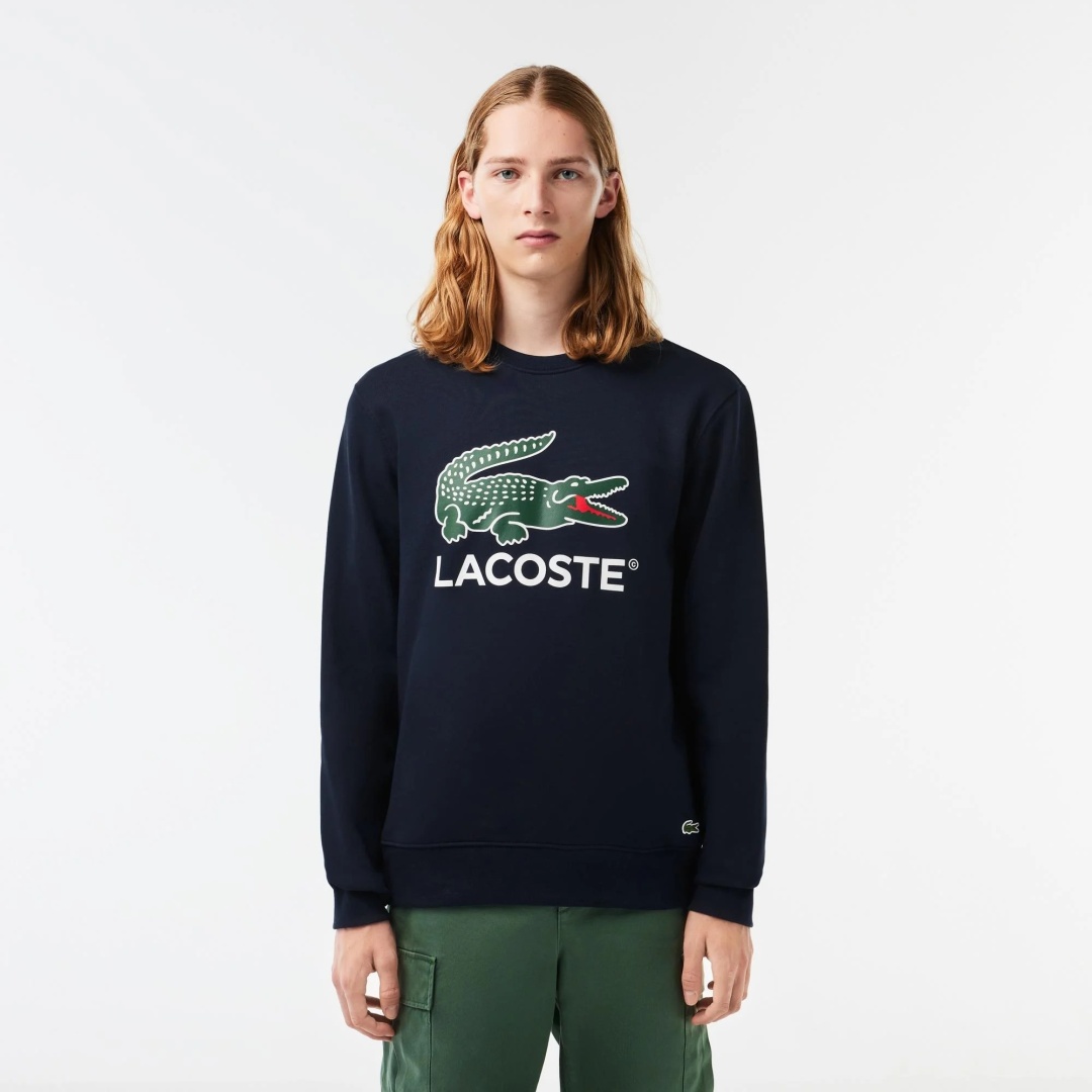 Свитшот LACOSTE темно-синий