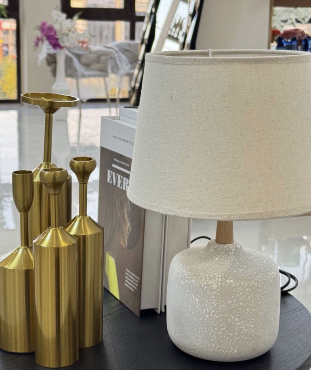 Декоративный светильник настольный TABLE LAMP Ceramic/Fabric, теплый белый