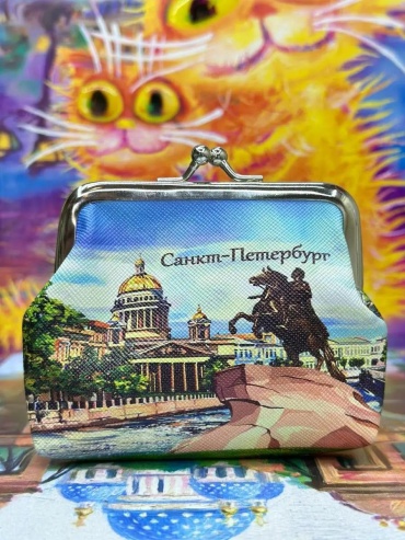 Кошелек полиэстер синий