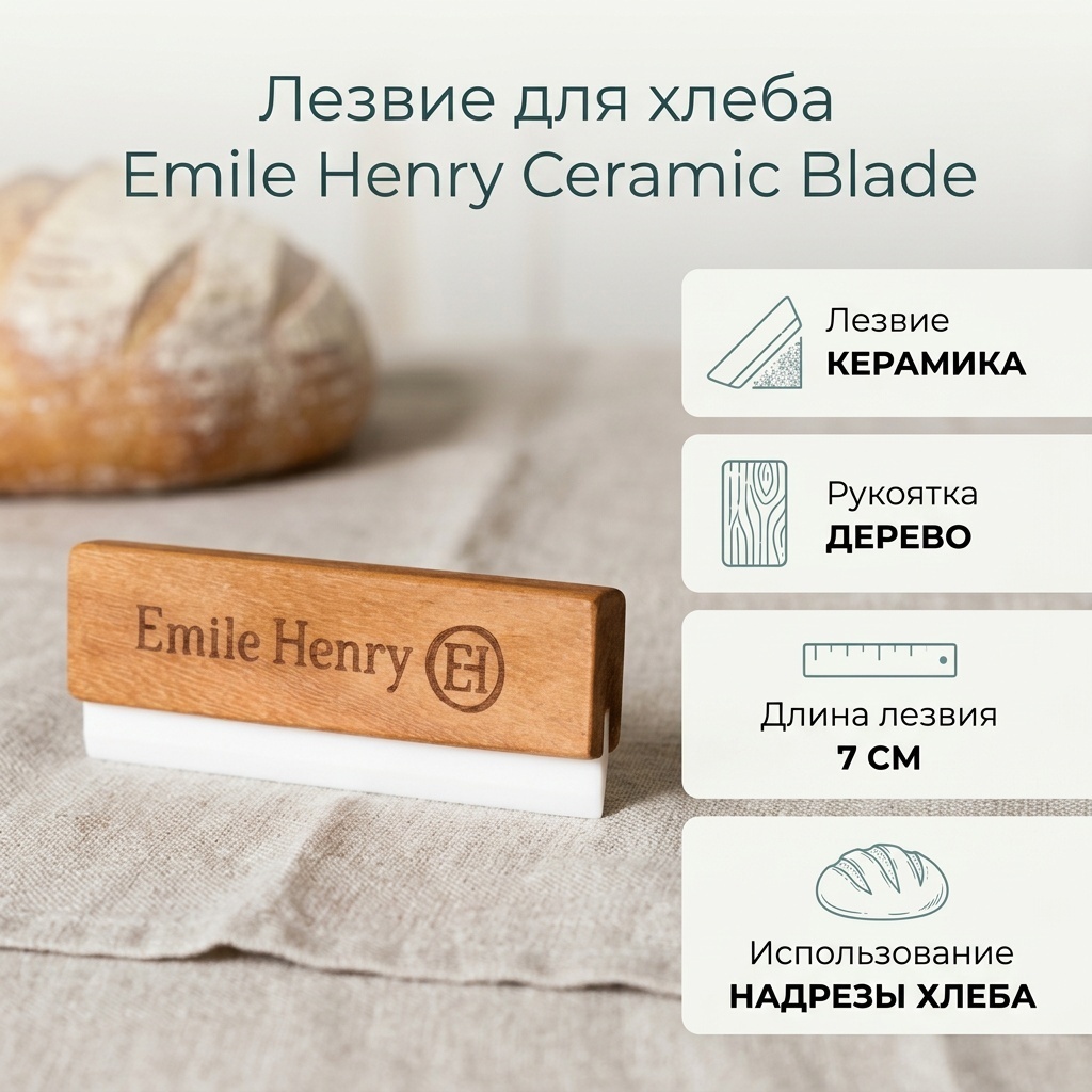 Нож для хлеба Emile Henry, лезвие: керамика 1 шт