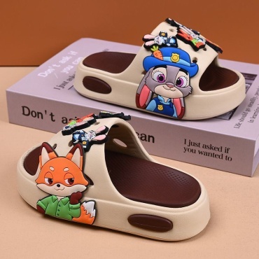 Шлепанцы 0457 Toys бежевый, коричневый