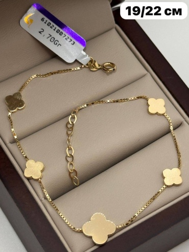Sandu gold 610210563 длина 19 см, вес 2.7 г золото, плетение фантазийное