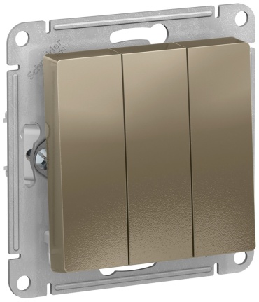 Выключатель клавишный Systeme electric ATN000531, шампань