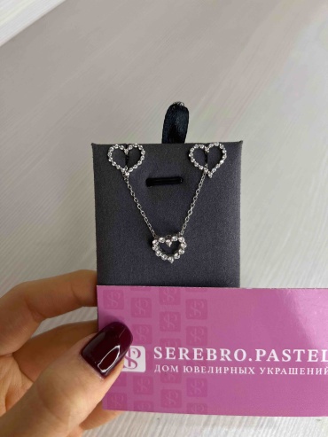 Serebro.pastel 6770 вес 4.43 г серебро, фианит