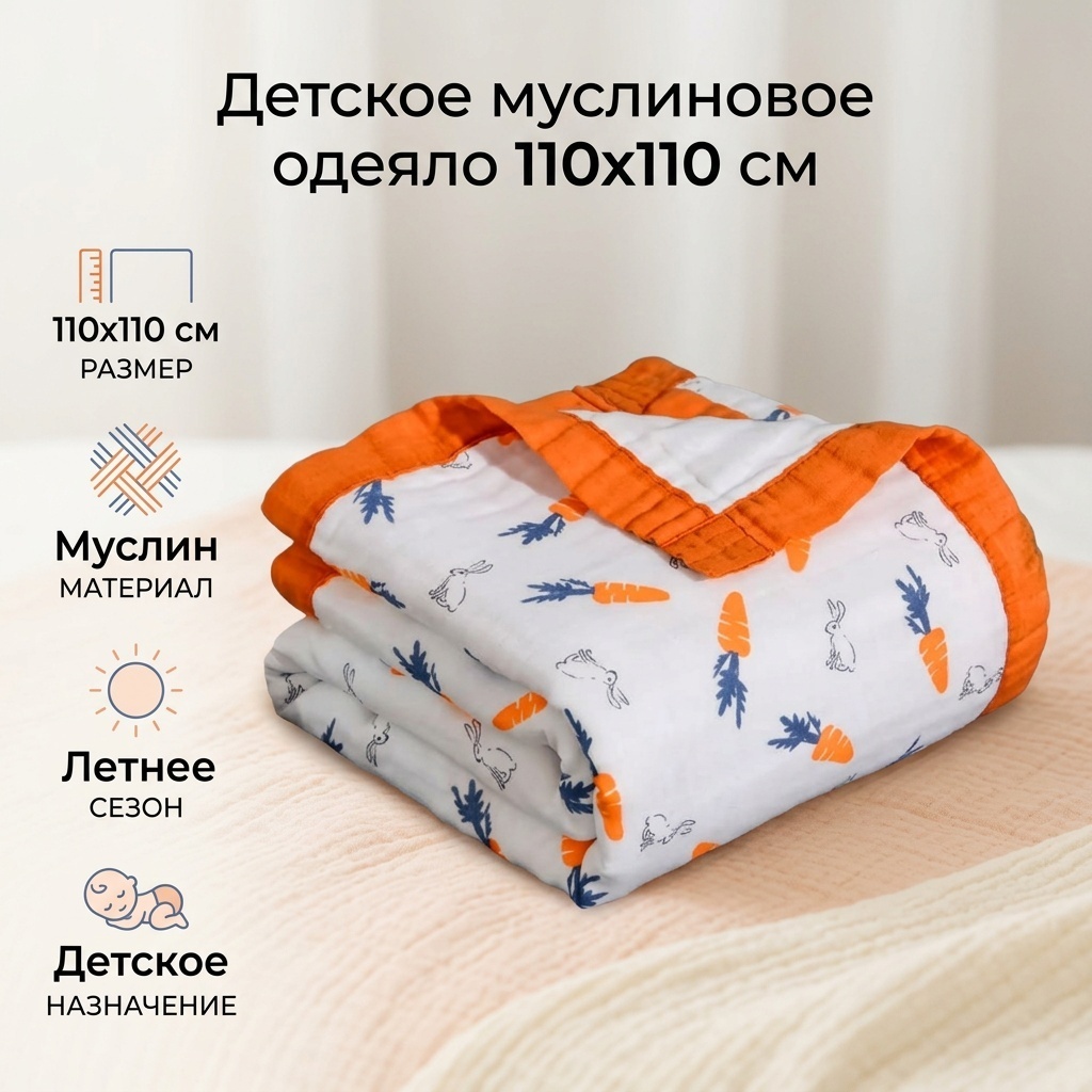Одеяло 925691 110x110 летнее